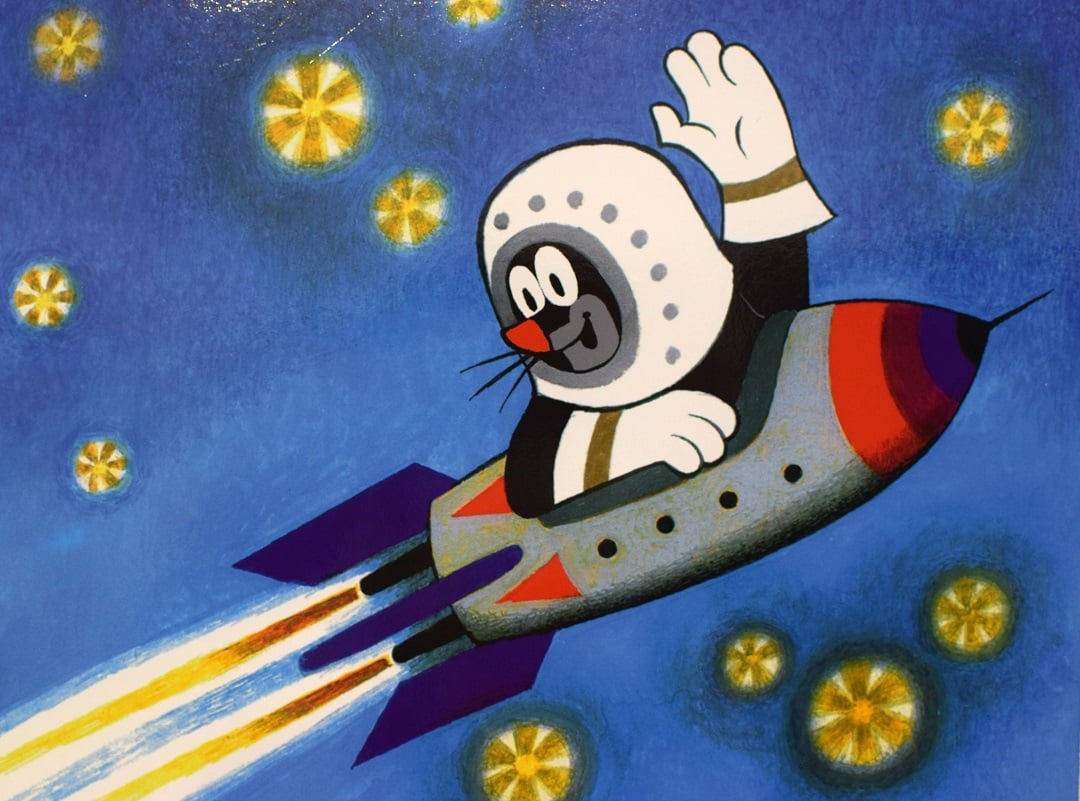 チェコ】インテリアボード もぐらのクルテク（宇宙へ行く） | kalejdoskop