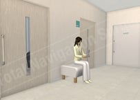 ＜クリニック廊下4 (Clinic corridor 4)＞ 640×360px（JPEG）