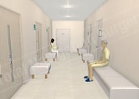 ＜クリニック廊下1 (Clinic corridor 1)＞ 640×360px（JPEG）