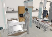＜病棟 4人部屋3 (Ward 3)＞ 640×360px（JPEG）