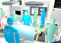 ＜手術室俯瞰4 (Operating room - Bird's-eye4)＞ 1920×1080px（JPEG）