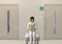 ＜クリニック廊下5 (Clinic corridor 5)＞ 640×360px（JPEG）