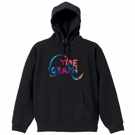 10.0oz プルオーバーパーカー（裏起毛）/ブラック【BIG LOGO】