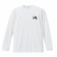 ドライシルキーLONG TEE/ホワイト【LOGO】