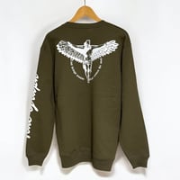 REVIVE クルーネックトレーナー <オリーブ>