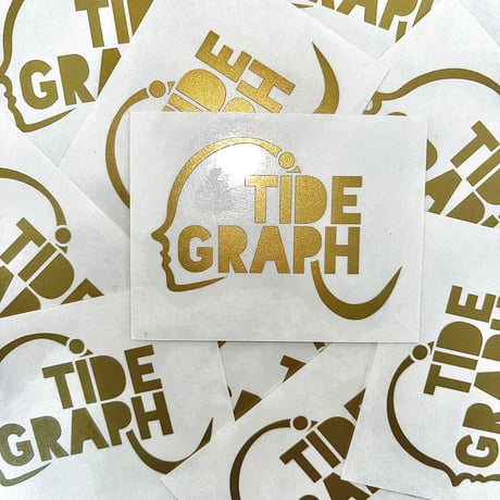 TIDE GRAPH  カッティングステッカー　＜ゴールド/シルバー＞