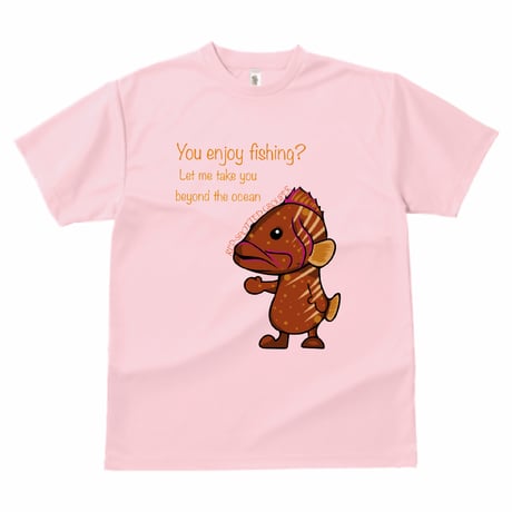 【販売終了】ドライT-shirt/ライトピンク【きじはたくん】