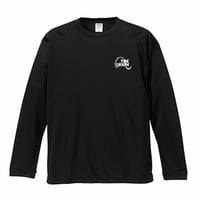 ドライシルキーLONG TEE/ブラック【LOGO】