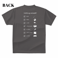 ドライT-shirt/ダークグレー【Nothing missed】