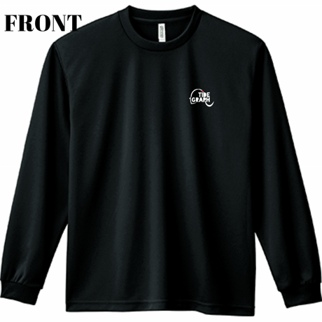 ドライLONG  TEE/ブラック【千手観音】