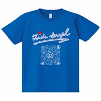 【販売終了】ドライT-shirt/ブルー【Instagram QR】