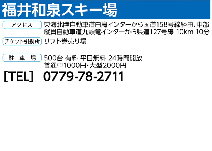 福井和泉スキー場　リフト券引換券　2枚セット 福井和泉スキー場リフト券 2枚セット | APPS-BICENTENARIO-PRD-01