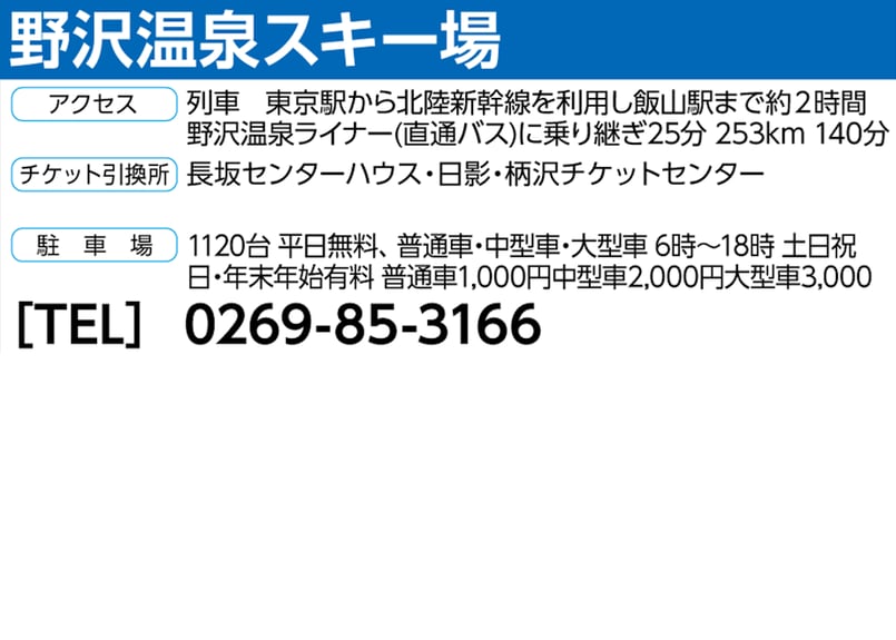 No.700【野沢温泉スキー場】全日 大人 ゴンドラリフト 1日券(高校生