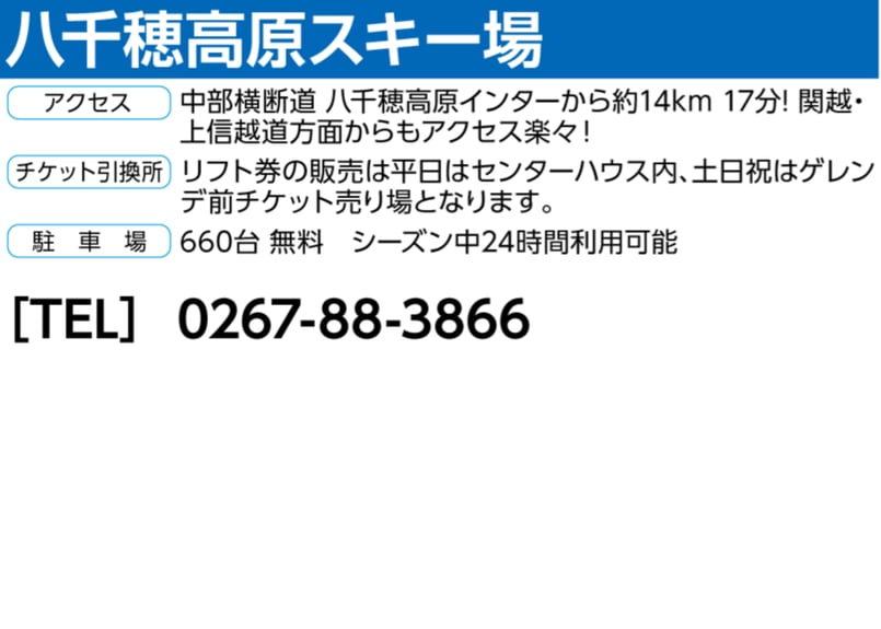 No.738【八千穂高原スキー場】全日 共通 早割リフト1日券 | アルペン