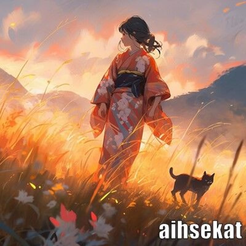着物と美女と猫0058 | aihsekat's STORE