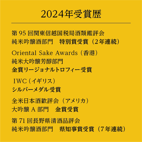 夜明け前最高峰 【2024受賞酒プレミアムセット】