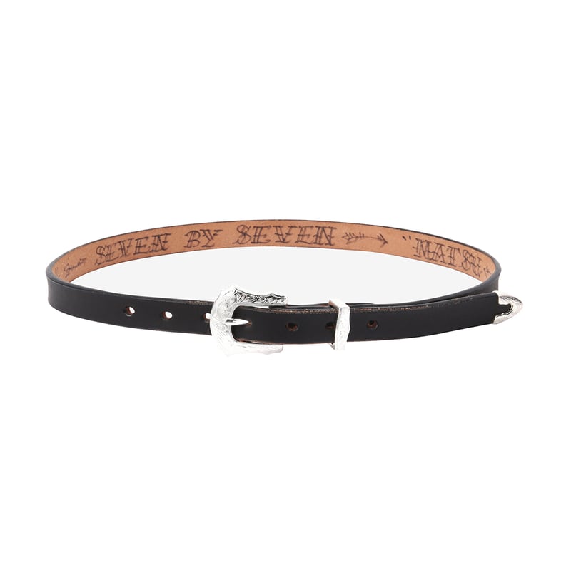 SEVEN BY SEVEN セブンバイセブン NARROW WESTERN BELT / B