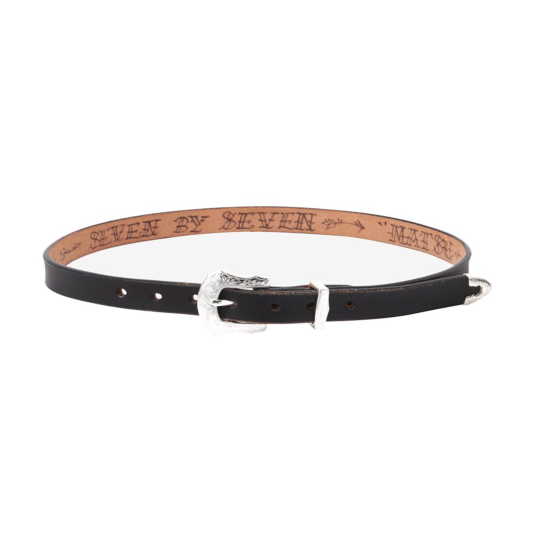 SEVEN BY SEVEN セブンバイセブン NARROW WESTERN BELT / B