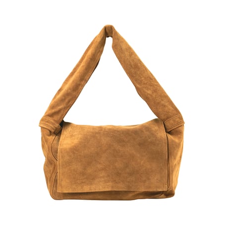 SEVEN BY SEVEN セブンバイセブン LEATHER SHOULDER BAG -Cow split leather- / BROWN