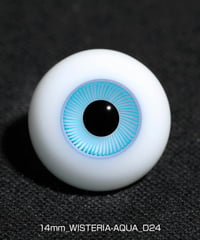 直径14mm_WISTERIA-AQUA（均一な虹彩_D24）Hand Glass Craft社