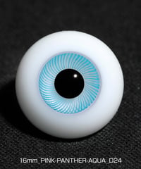 直径16mm_PINK-PANTHER-AQUA（均一な虹彩_D24）Hand Glass Craft社
