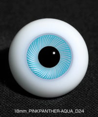 直径18mm_PINKPANTHER-AQUA（均一な虹彩_D24）Hand Glass Craft社