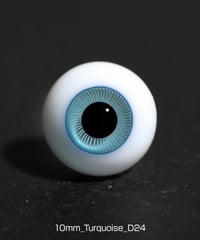 直径10mm_Turquoise（均一な虹彩_D24）Hand Glass Craft社