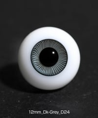 直径12mm_Dk-Grey（均一な虹彩_D24）Hand Glass Craft社