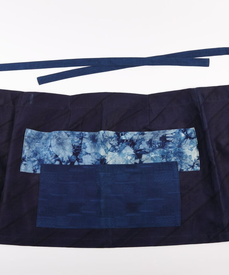 正藍染ヘンプコットン　あいとわエプロン 正藍染ヘンプコットン あいとわエプロン 正藍染ヘンプコットン あ