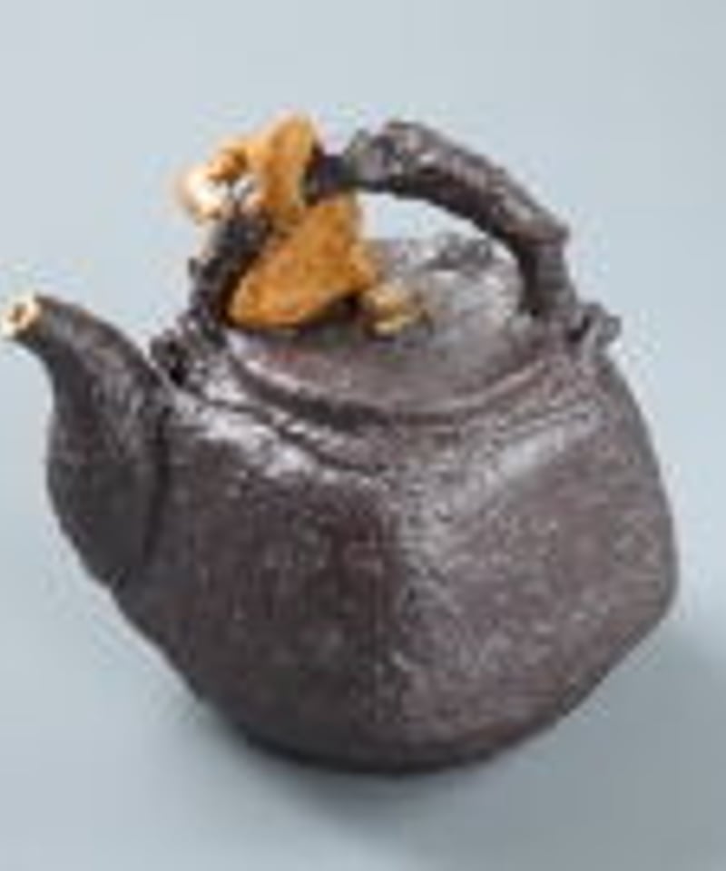 陶彫カエル「鉄瓶（水滴）」／堀口五明笑 | 人気クラフト作家作品通販
