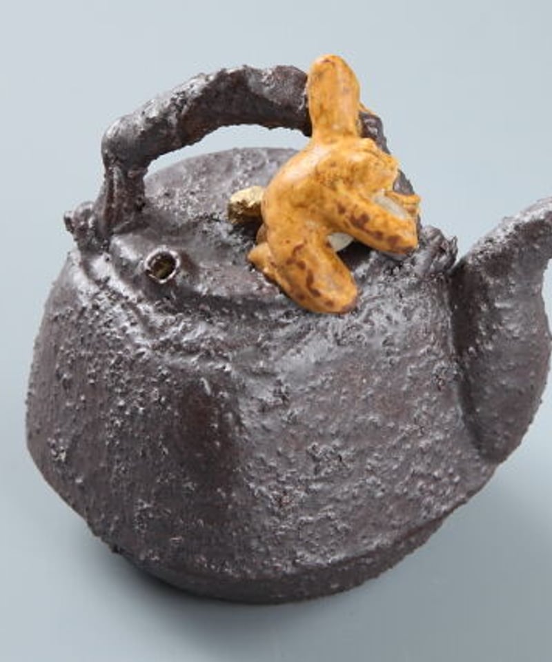 陶彫カエル「鉄瓶（水滴）」／堀口五明笑 | 人気クラフト作家作品通販