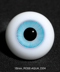 直径18mm_ROSE-AQUA（均一な虹彩_D24）Hand Glass Craft社