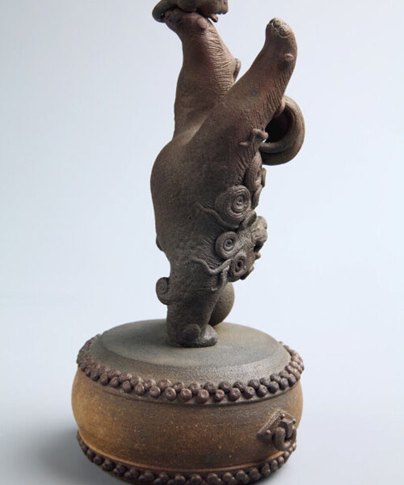 陶彫「ねずみと笑獅子」／堀口五明笑 | 人気クラフト作家作品通販