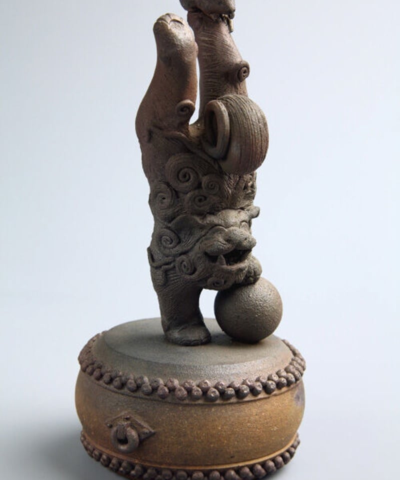 陶彫「ねずみと笑獅子」／堀口五明笑 | 人気クラフト作家作品通販