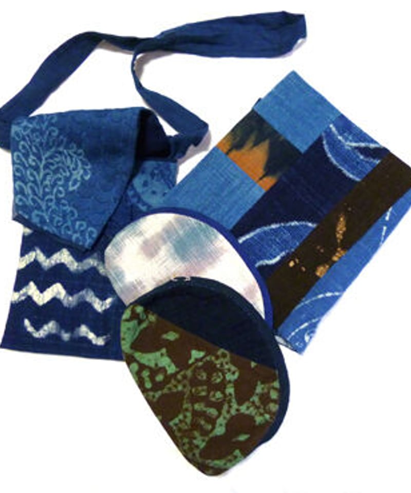 徳島本藍染め 端切れ布100g／竹林和美 | 人気クラフト作家作品通販