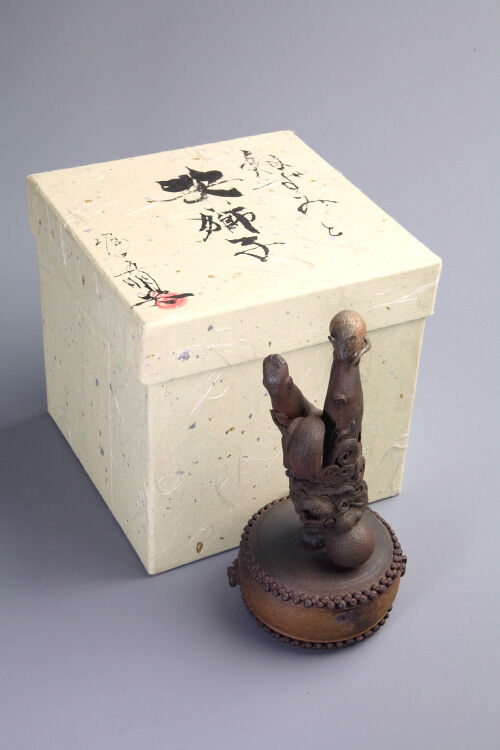 陶彫「ねずみと笑獅子」／堀口五明笑 | 人気クラフト作家作品通販