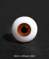 直径8mm_Lt-Brown（均一な虹彩_D24）Hand Glass Craft社