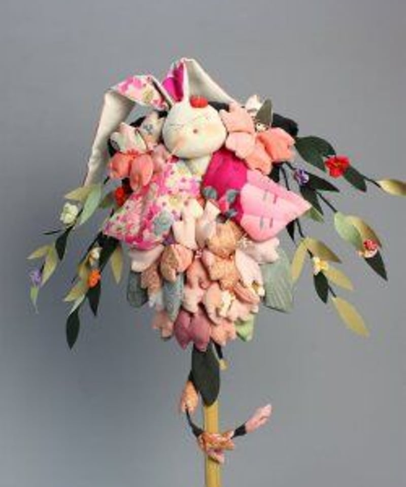 うさぎの熊手（女の子）／谷口美智子 | 人気クラフト作家作品通販