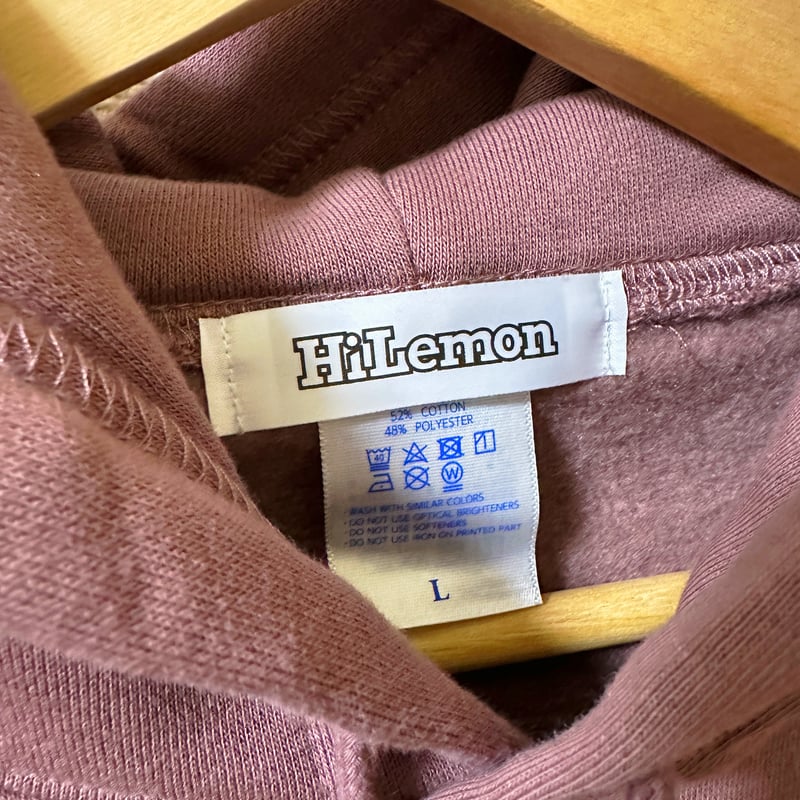 HiLemon ビッグシルエット刺繍パーカー（メルロー） | HiLemon's STORE