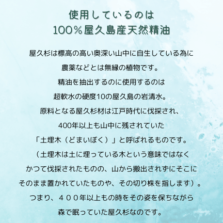 屋久島の御神木　屋久杉ミスト　大サイズ