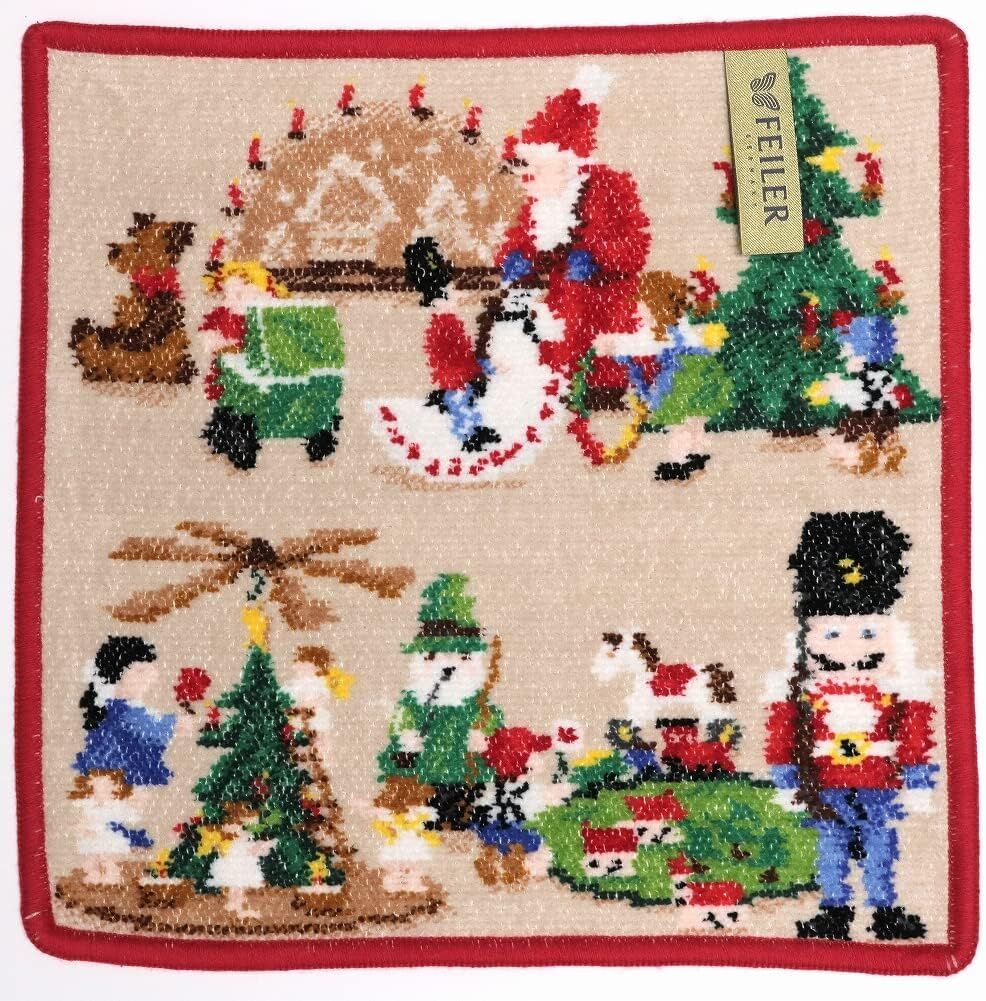 Feilerフェイラー ハンドタオル ERZGEBIRGE rot25 x 25cm | Bl