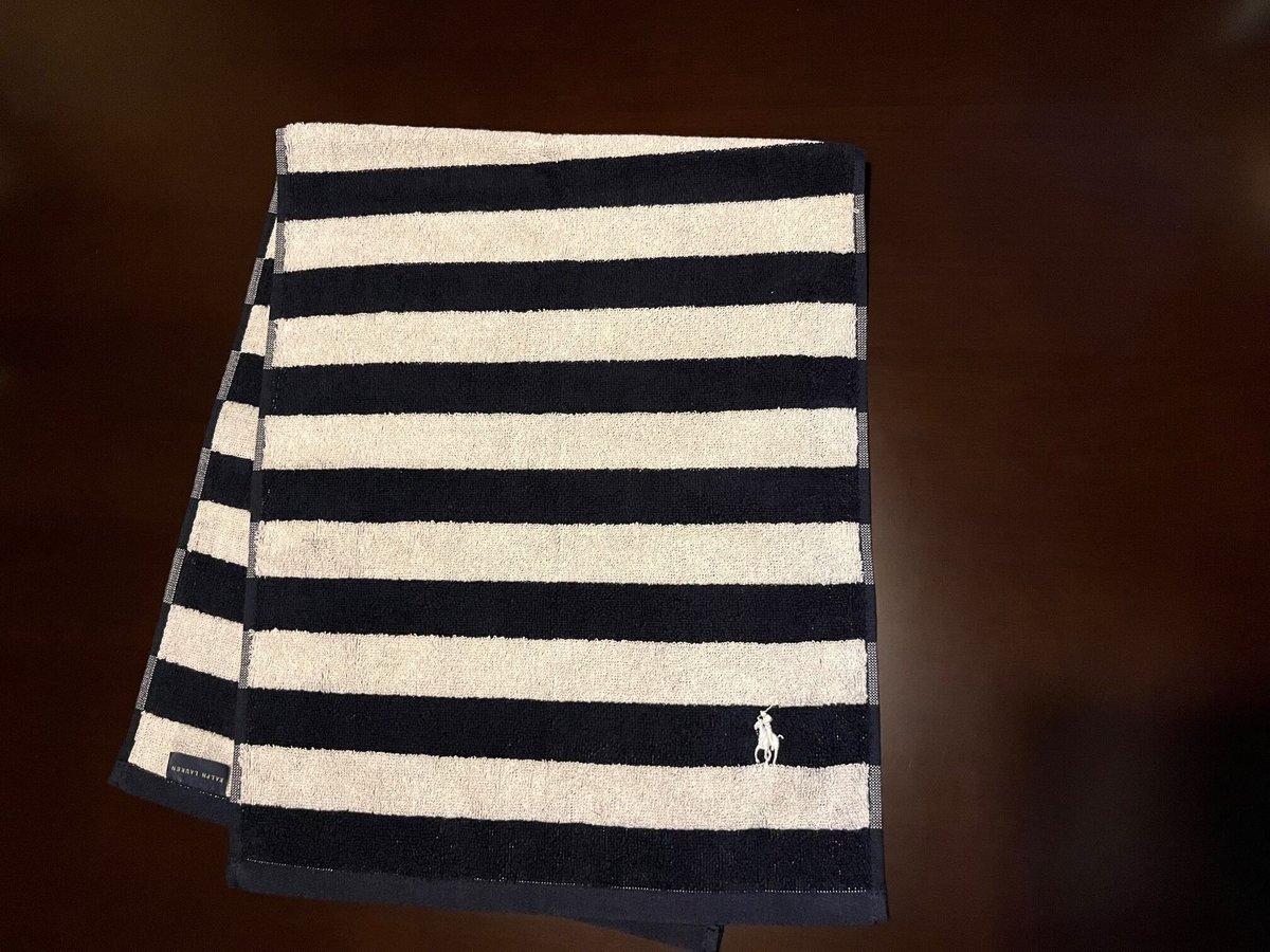 ラルフローレン ハンドタオル 34x85cm アンダース ストライプ