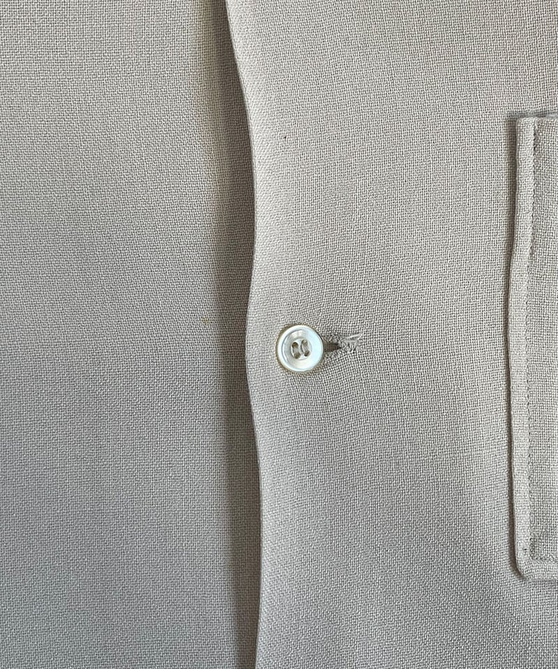 60s old rayon PILGRIM open collar shirt | PENSE 60s old rayon PILGRIM open collar shirt | PENSE
