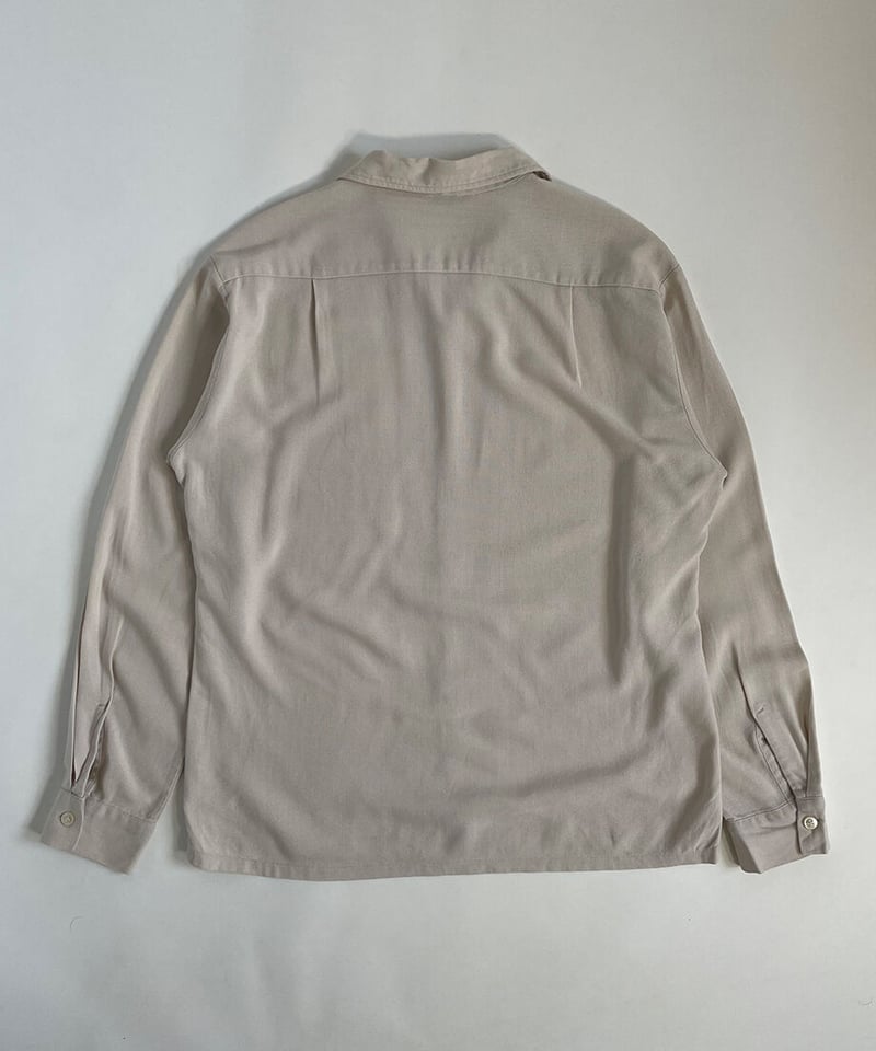 60s old rayon PILGRIM open collar shirt | PENSE 60s old rayon PILGRIM open collar shirt | PENSE