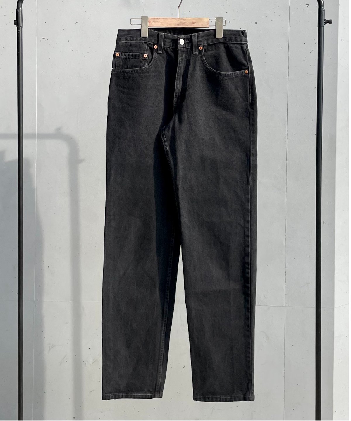 90s Levi's 550 black denim pants | PENSE