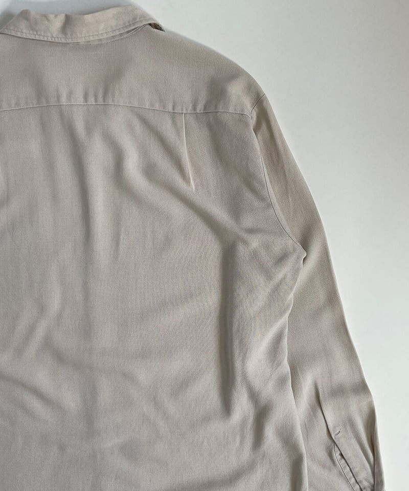 60s old rayon PILGRIM open collar shirt | PENSE 60s old rayon PILGRIM open collar shirt | PENSE