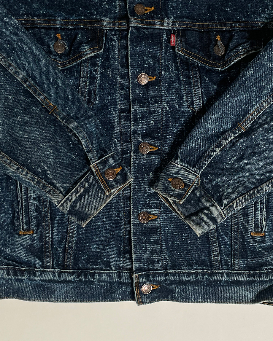 80s Levi's 70507-0229 galactic wash denim jacke