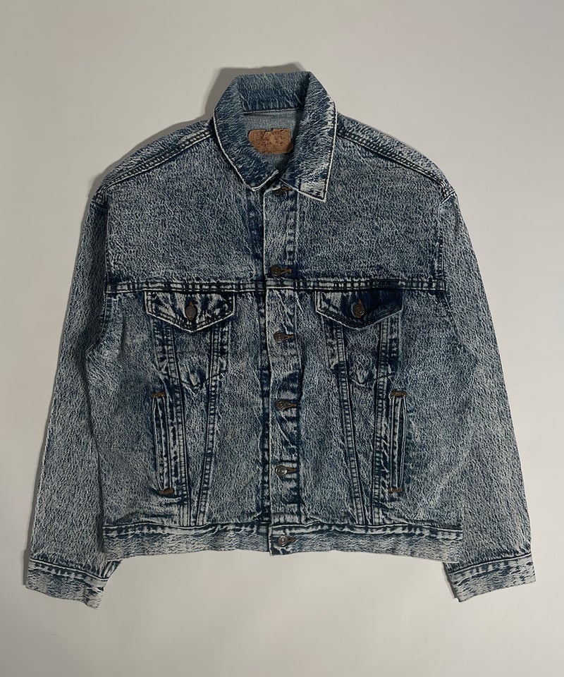 80s Levi's 70507-0510 chemical wash denim jacke