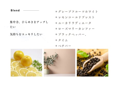 【ブレンドエッセンシャルオイル】FOCUS　Blend 5ml