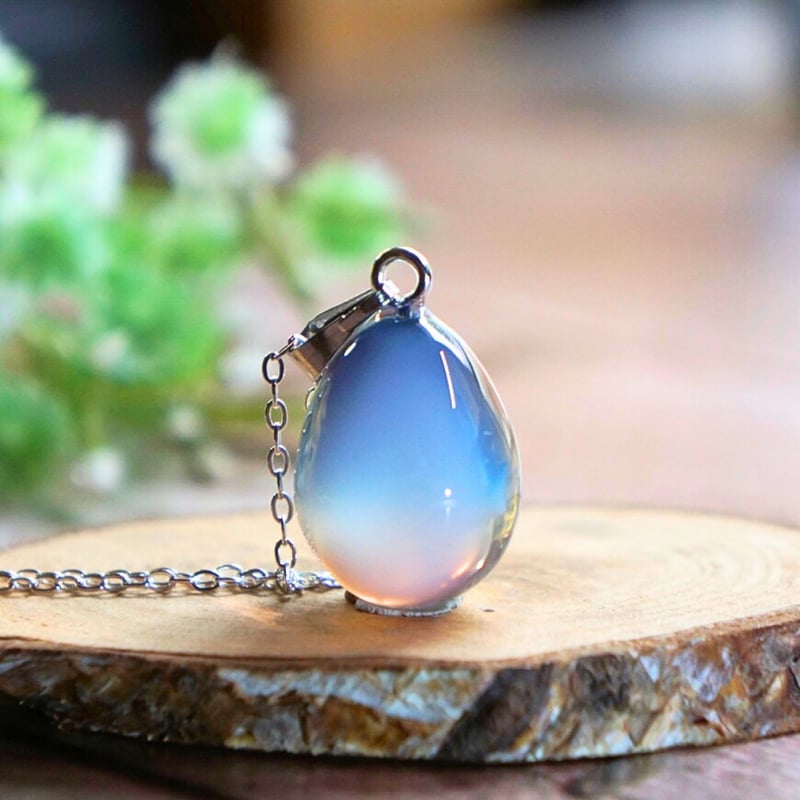 ふんわりとした陽が落ちゆく空（mini）』 たまごネックレス | 蒼空屋